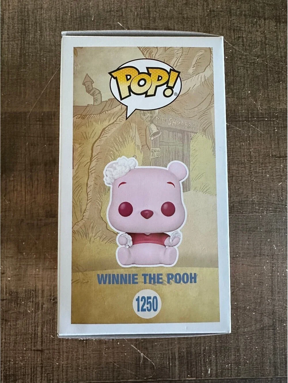 Hot Topic Exclusive Flocked Winnie The Pooh Funko Pop! Figure #1250 BOX ONLY